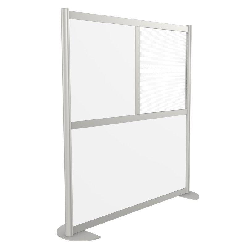 Cloison 3 panneaux Orrie, Blanc, Standard