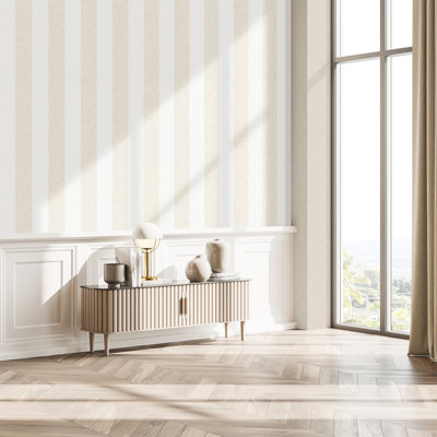 Flora Collection Thick Stripe Wallpaper Roll