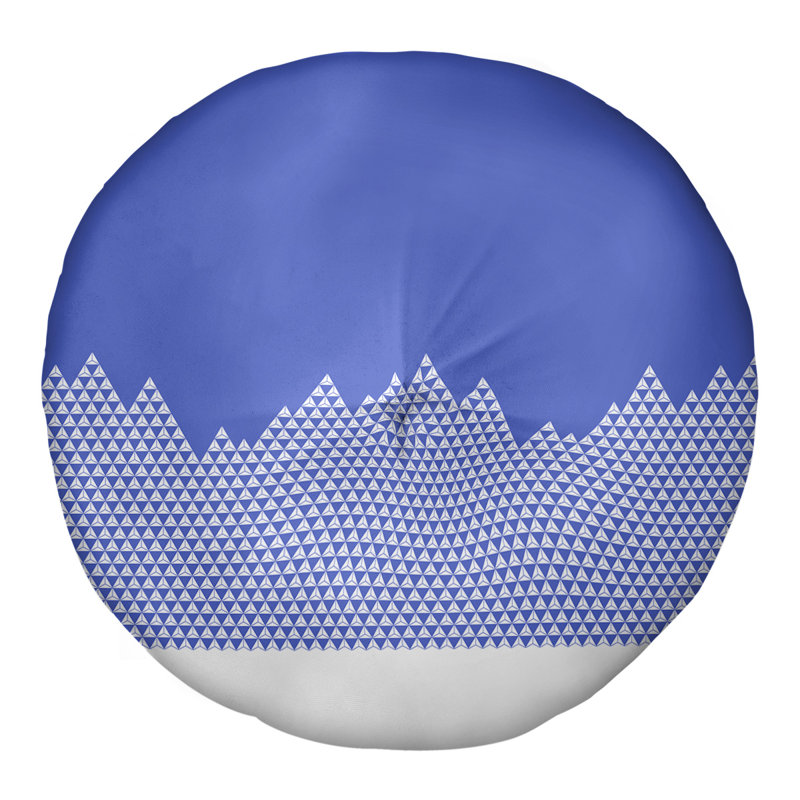 Coussin Katelyn Elizabeth, 26 po x 26 po, Bleu