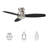 52'' 3 - Blade Smart Standard Ceiling Fan with Remote Control and LED Light Kit Included-801114523