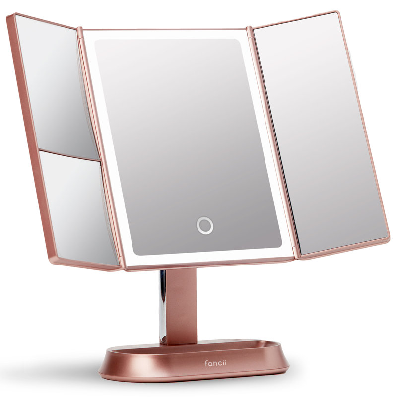 Miroir de maquillage moderne, Or rose
