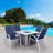42.99'' Square Aluminum Fire Pit Accessory
