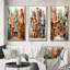 «Cubism Art Multidimensional», 3 pièces sur toile-909670423-909670418
