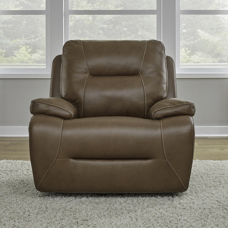 Trevina Swivel & Glider Power Recliner - Saddle Brown
