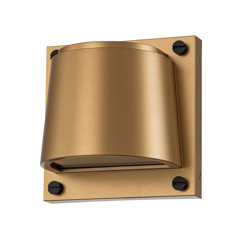 Annys 16.5cm H Outdoor Armed Sconce, Painted Heritage Brass