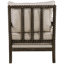 Chaise avec accoudoirs en tissu Beige et naturel - 38 po. H 34 po.