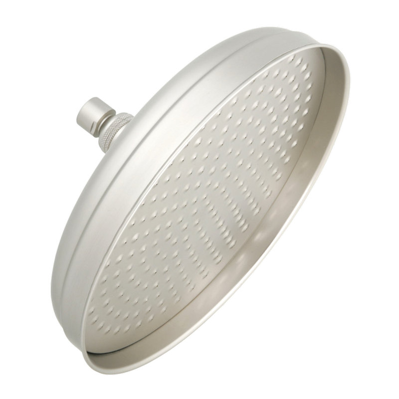 Banner 10" Classic Bell Ceiling Mount Shower Head, Brushed Nickel