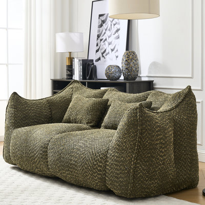 Mousse super confortable, idéale pour créer une atmosphère relaxante Chaise en chenille avec poignée, facile à déplacer dans la maison