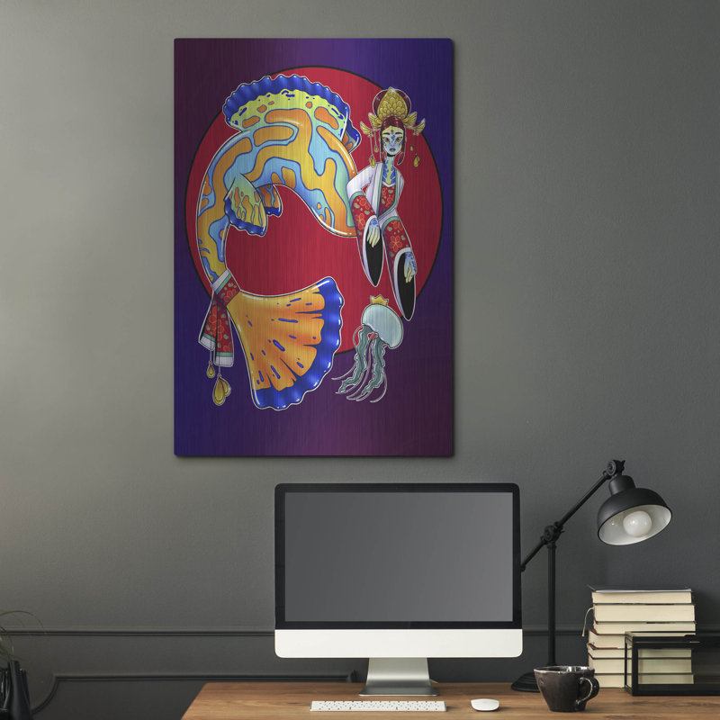 «Royalty» par Avery Multers, art mural en métal, 24 po x 36 po