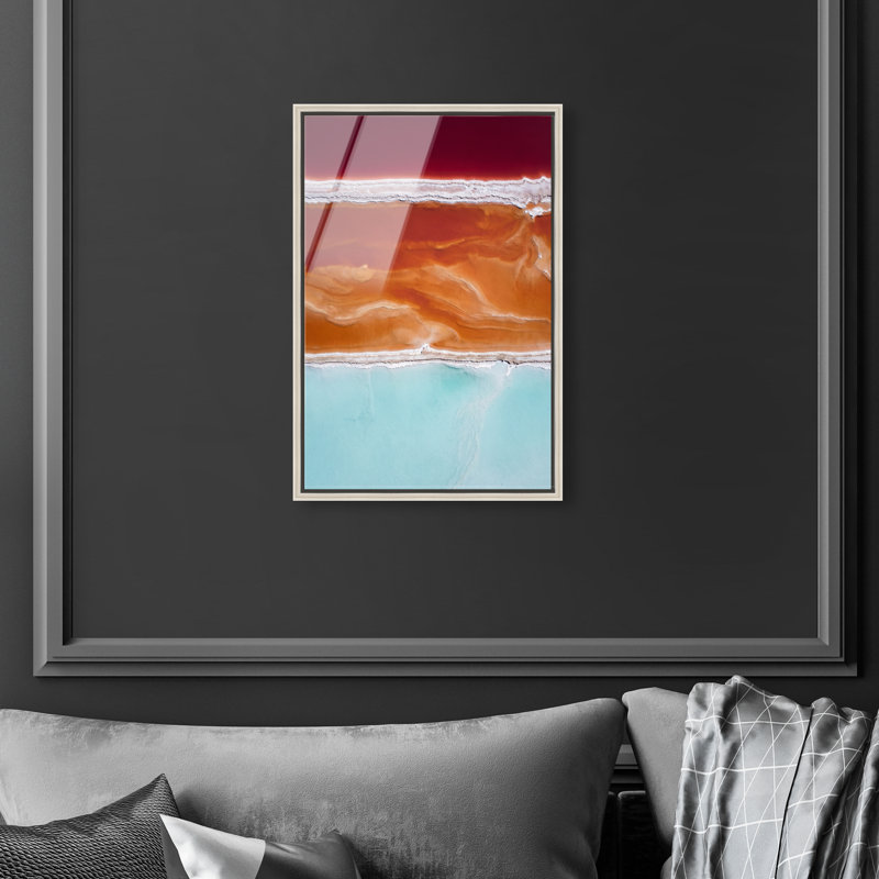 Surreal Coast Print, 55"H x 37"W, Silver Floater Frame