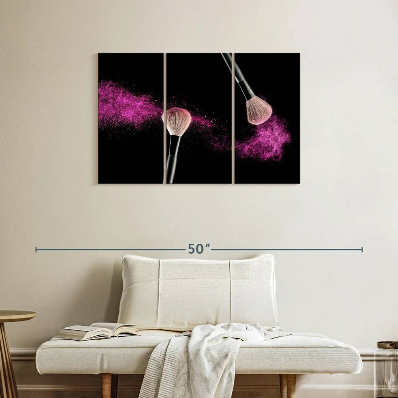 Shuttleworth Pink Shimmer Makeup, 24" H x 38" W