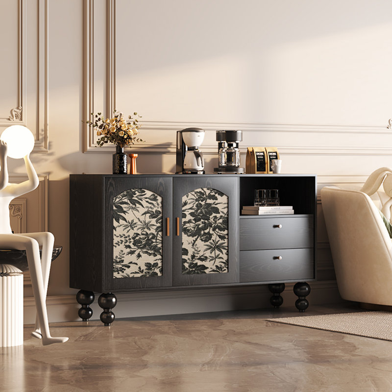 Buffet de luxe rétro de style américain, Noir