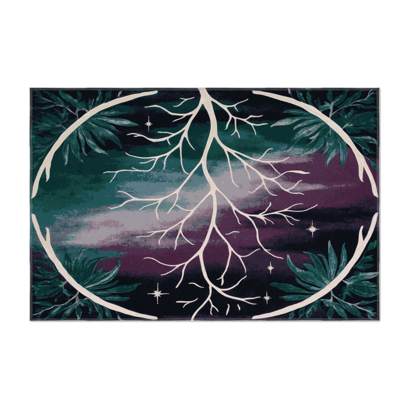 Gilded Grove Indoor And Outdoor Area Rug, Rectangle 4' x 6'