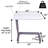 Carex Overbed Table And Hospital Bed Table - Table With Wheels - Over The Bed Table For Home Use And Hospital, Bedside Table With Wheels, Over Bed Desk, Over Bed Table With Wheels
