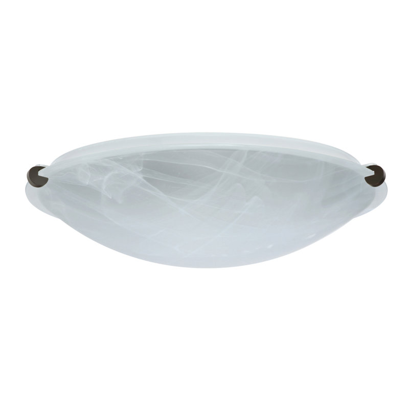 Tajik Flush Mount, Satin Nickel, Marble, 4.5" H x 15.75" W x 15.75" D
