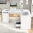 L-Shaped Executive Desk With Power Outlet-746385013