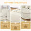 Canapé-lit 75 po 2-en-1, canapé-lit convertible en mousse avec couverture multifonctionnelle, canapé-lit pliant en chenille-138727163