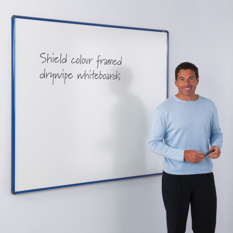 Magnetic Whiteboard, 120cm H x 240cm W, Blue