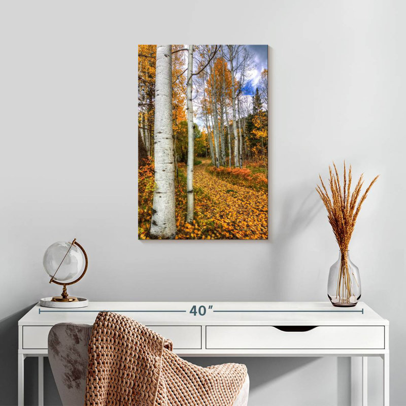 Harnek An Autumn Stroll, H 24 po x l 16 po