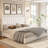 Lift Up Storage Bed Frame / Vertical Channel Tufted Headboard-1614852992-1614852995
