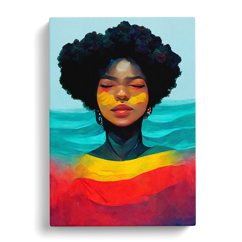Marvellous Woman - Wrapped Canvas Painting, 50cm H x 35cm W x 3cm D