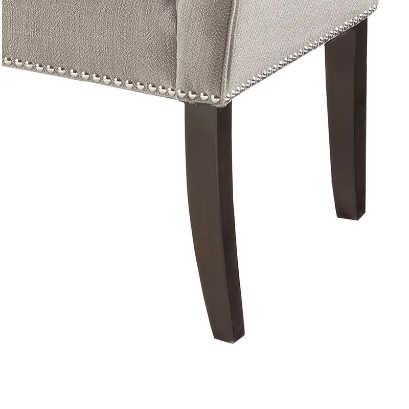 Banc rembourré en polyester Dalice, Grey, Noir, noir, noir, noir