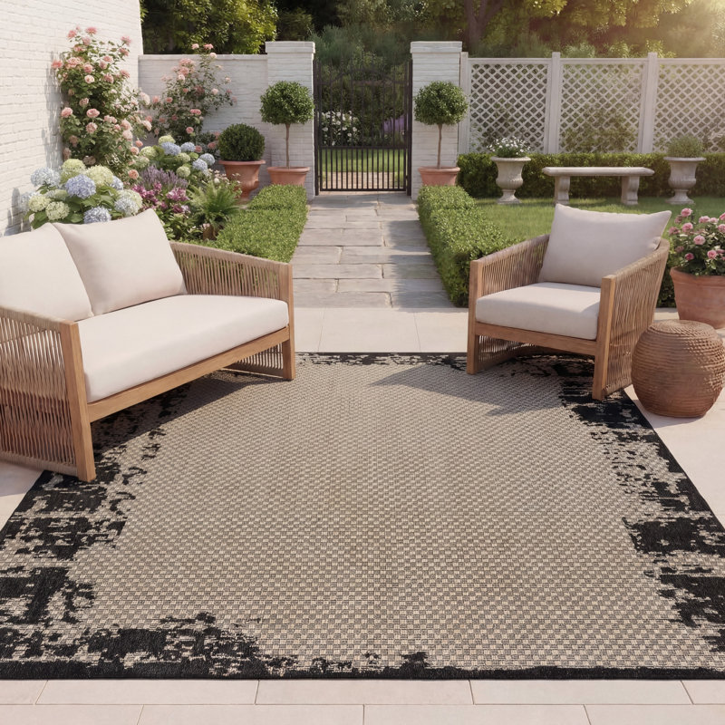 Tapis abstrait Lanam Performance Performance, Rectangle 8 pi x 10 pi