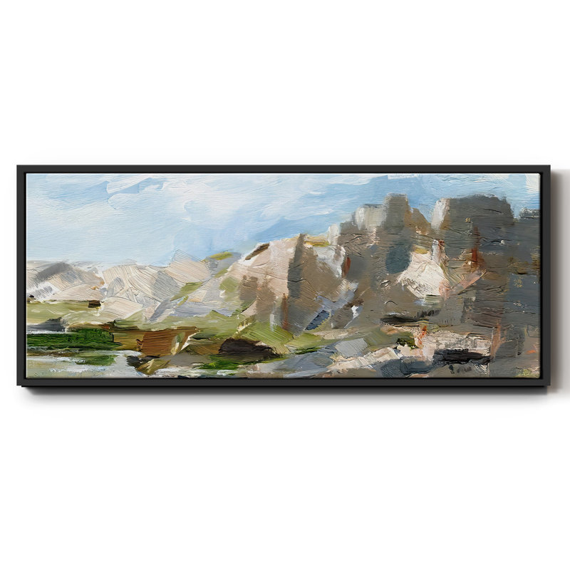 Western Cliff II - toile encadrée, H 20 po x l 50 po