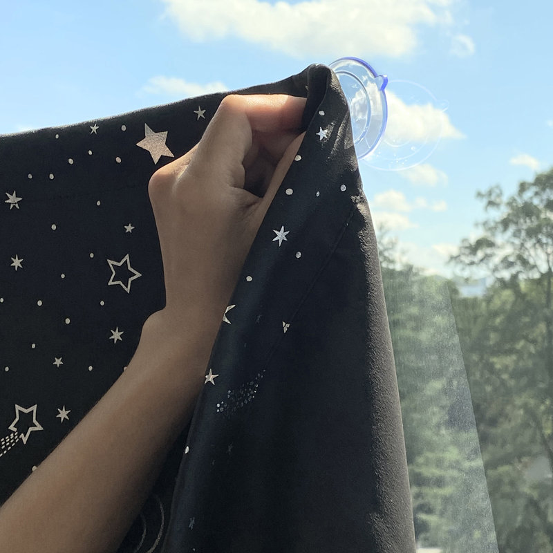 Starry Night Blackout Polyester Kids Window Panel