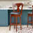 Claxton Swivel Upholstered Faux Leather Counter Stool-1282908008