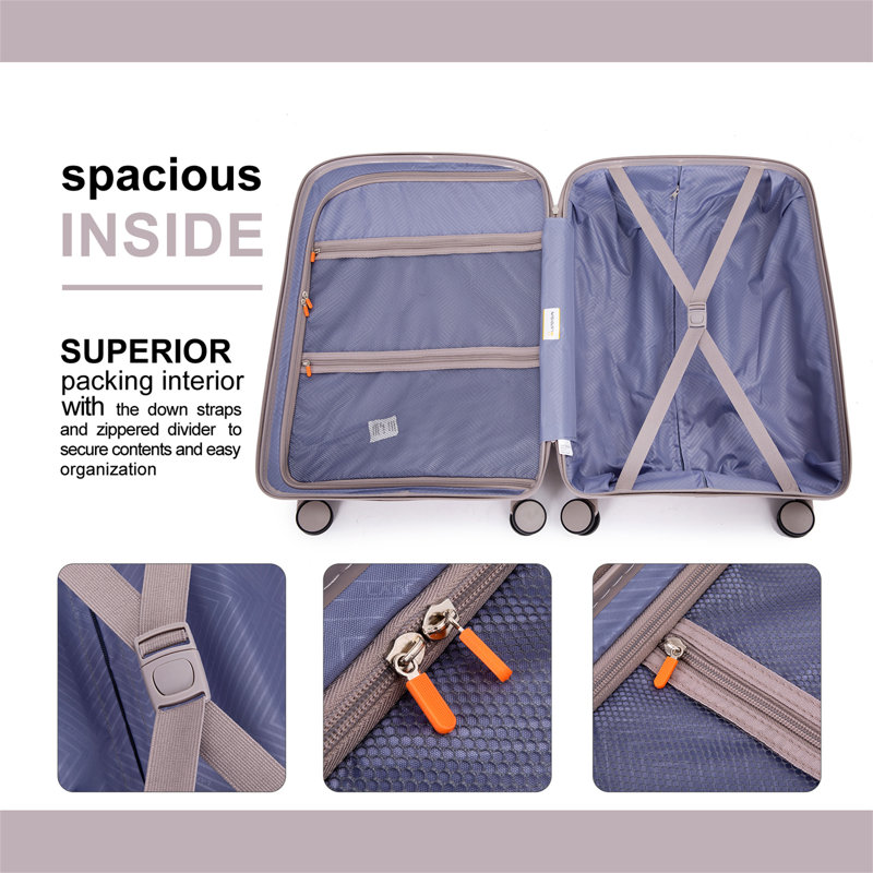 Ensemble de 3 valises, Grège