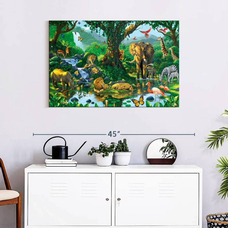 Brampt Jungle Harmony, 24" H x 36" W