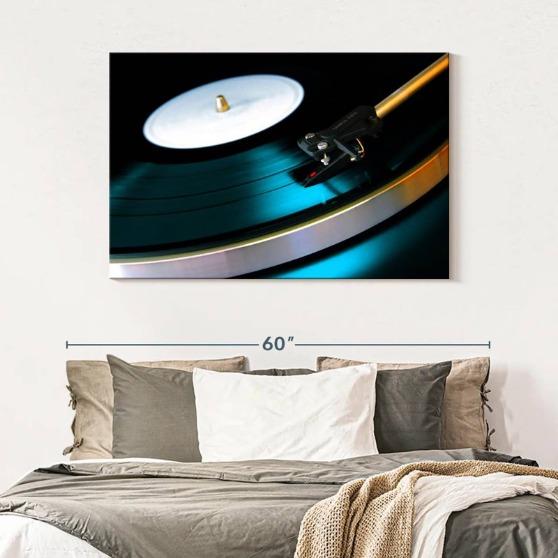 Abarca Playing Vinyl Record, 32" H x 48" W