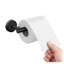 Porte-papier hygiénique mural moderne noir mat - Porte-papier hygiénique robuste en acier inoxydable