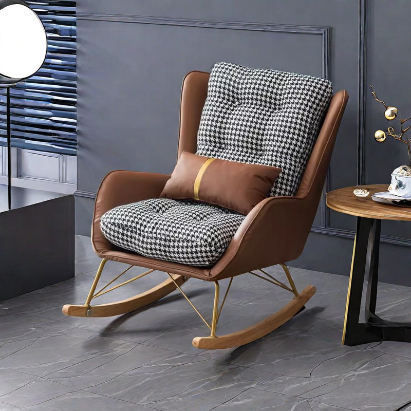 Chaise berçante Casual, Café foncé