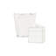Riviera White Tissue Box Cover