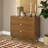 Alice Linea Fluted 3-Drawer Tambour Dresser with Brass Pulls