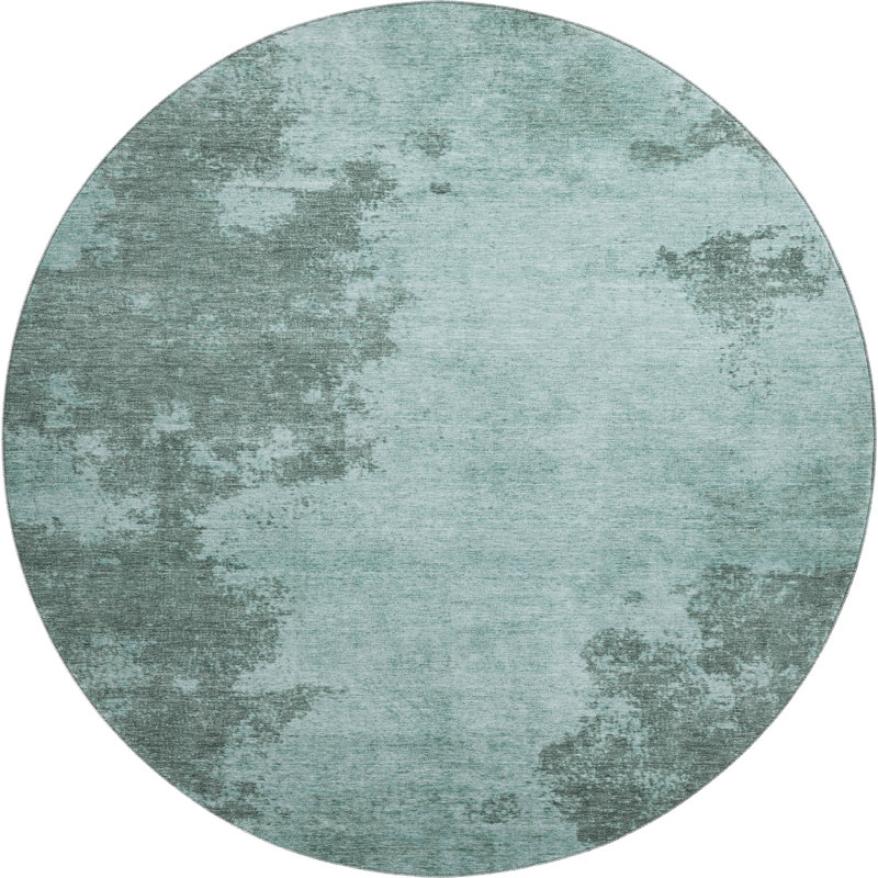 Tapis moderne de qualité supérieure lavable à la machine Farolt AMF1902, Rond 8 pi