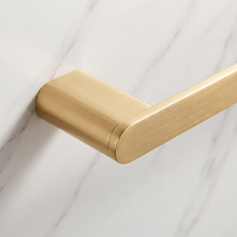 Linear 1 Towel Bar, Brushed Gold