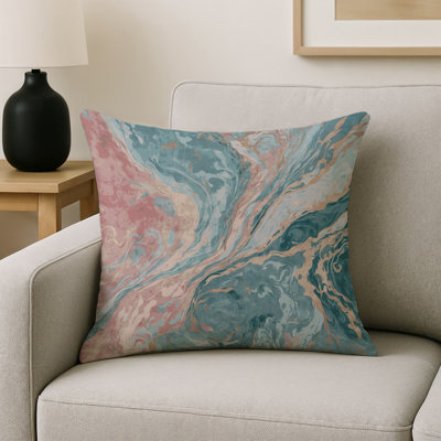 Coussin décoratif intérieur / extérieur bleu Modern Modern