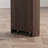Walnut Particle Board Bar Cabinet With 6 Storage Areas And Rotating Shelf For House Counter Height Dining In Walnut, Spaces 2 Glass Doors