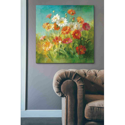 'Painted Daisies' by Danhui Nai, Canvas Wall Art