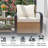 3-Pieces 2-Person Patio Swivel Wicker Seating Group with Cushions-1695258765
