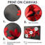 Décoration murale marguerites romantiques monochromes rouges et noires II - marguerites-1448694849-1448694858