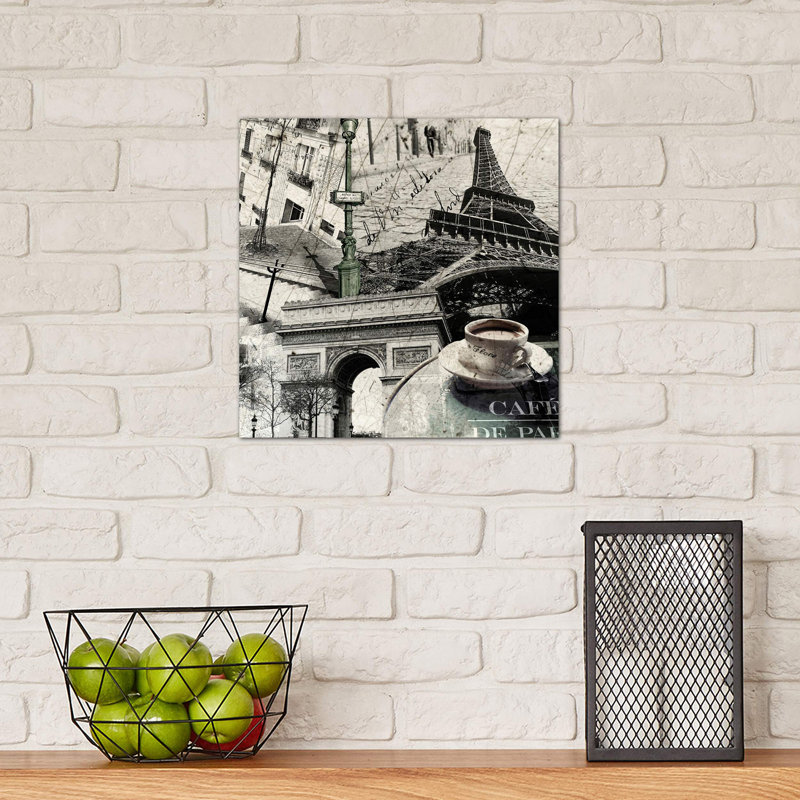 Paris 1 Piece Wrapped Canvas Painting