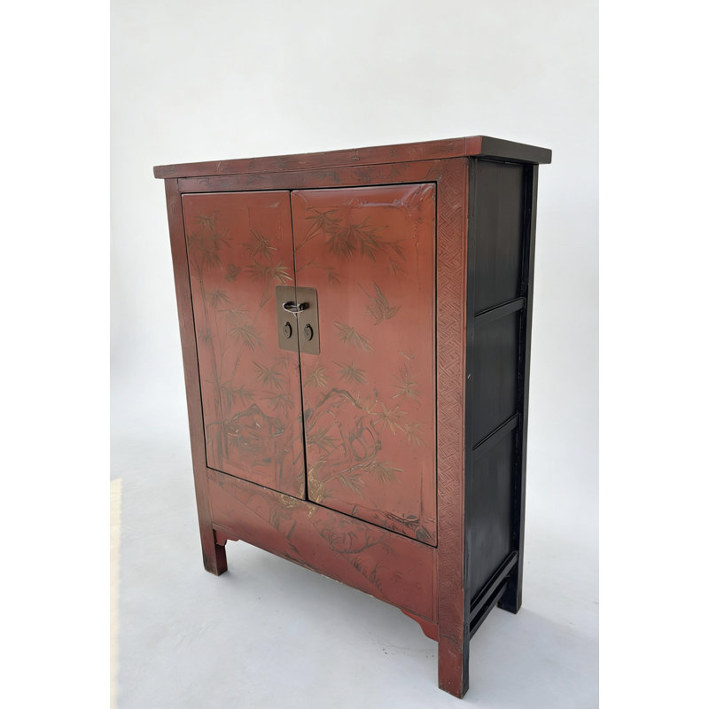 Armoire en orme peinte à la main de style chinois