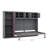 Queen-Size Murphy Wall Bed Integrated With Cabinets