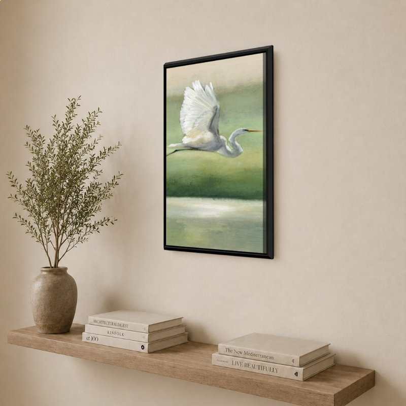 «Flight» par Julia Purinton - Impression sur toile, 34" H x 24" W, Black