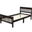Base de lit plateforme simple - support de lattes en bois massif, s'adapte à la plupart des matelas, têtes de lit et tailles incluses en bois, sans sommier-2060697311