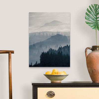 " Blue Mountains I " Mixed Media Print